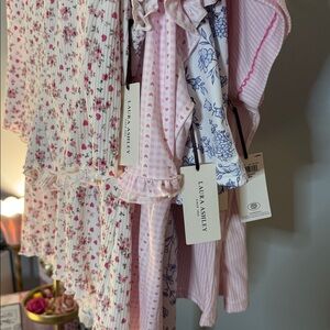 Laura Ashley Pajamas Various Summer PJS Galore Top and Shorts Sets